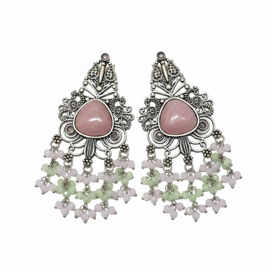 Antique Silver Chandelier Earrings