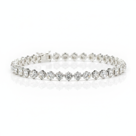 Crystal Diamond Tennis Bracelet